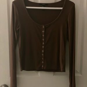 Forever 21 top size large color brown